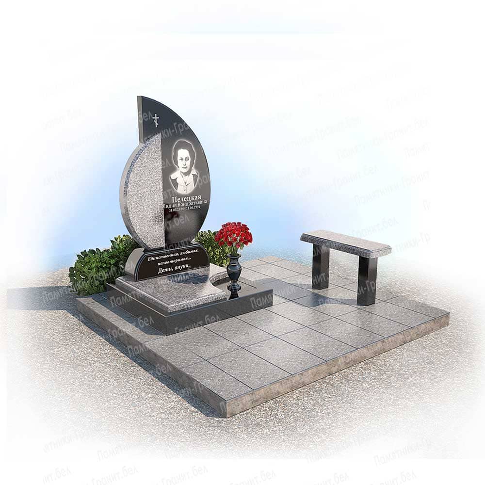 Памятник с крестом в Малорита на могилу фото