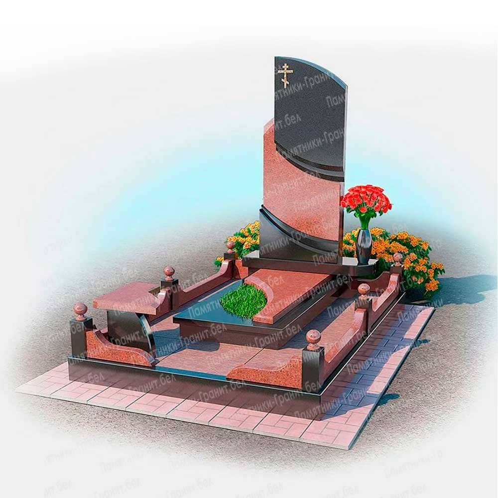 Памятник с крестом в Малорита на могилу фото